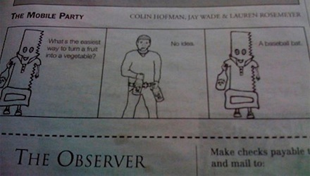 Anti-gay comic strip